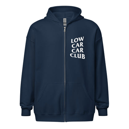 Low Car Car Club Zip Hoodie