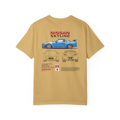 Nissan GTR R34 Shirt - Boosted Gear Co, JDM Legend Tee, Cool Unisex Top, Casual Car Enthusiast Apparel