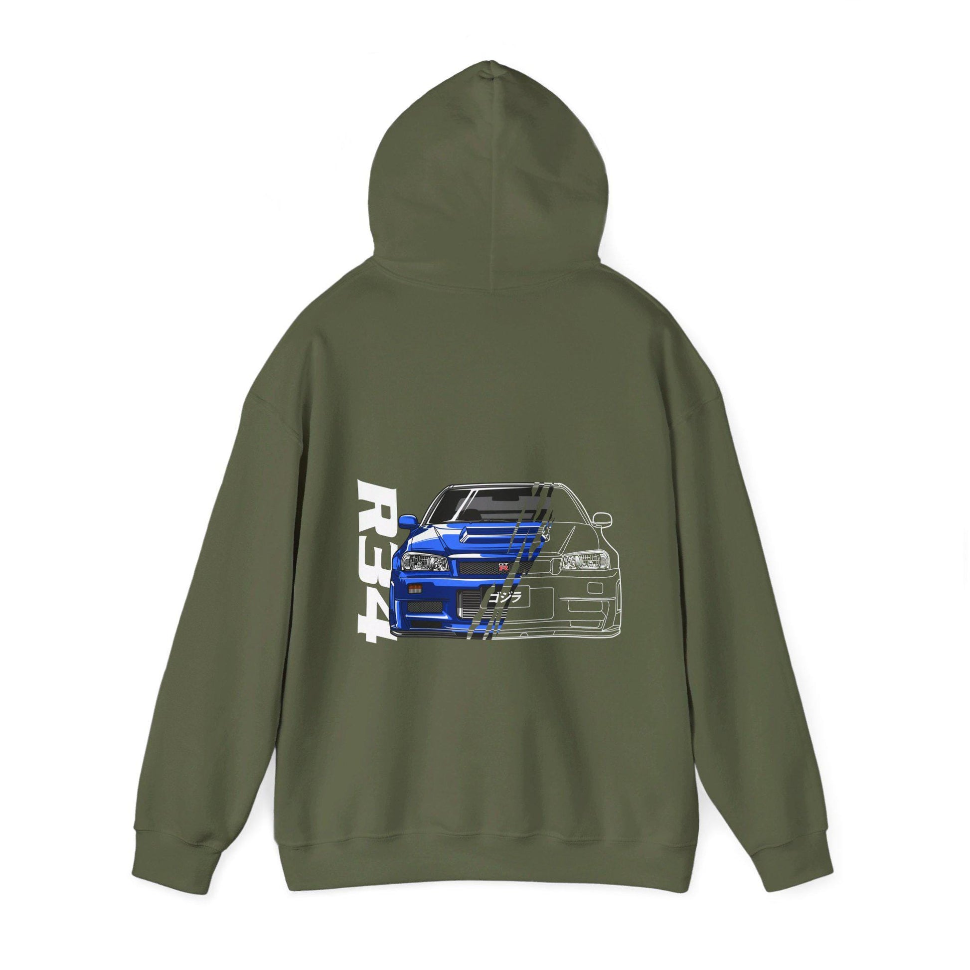 R34 POWER FRONT Unisex Heavy Blend Hoodie