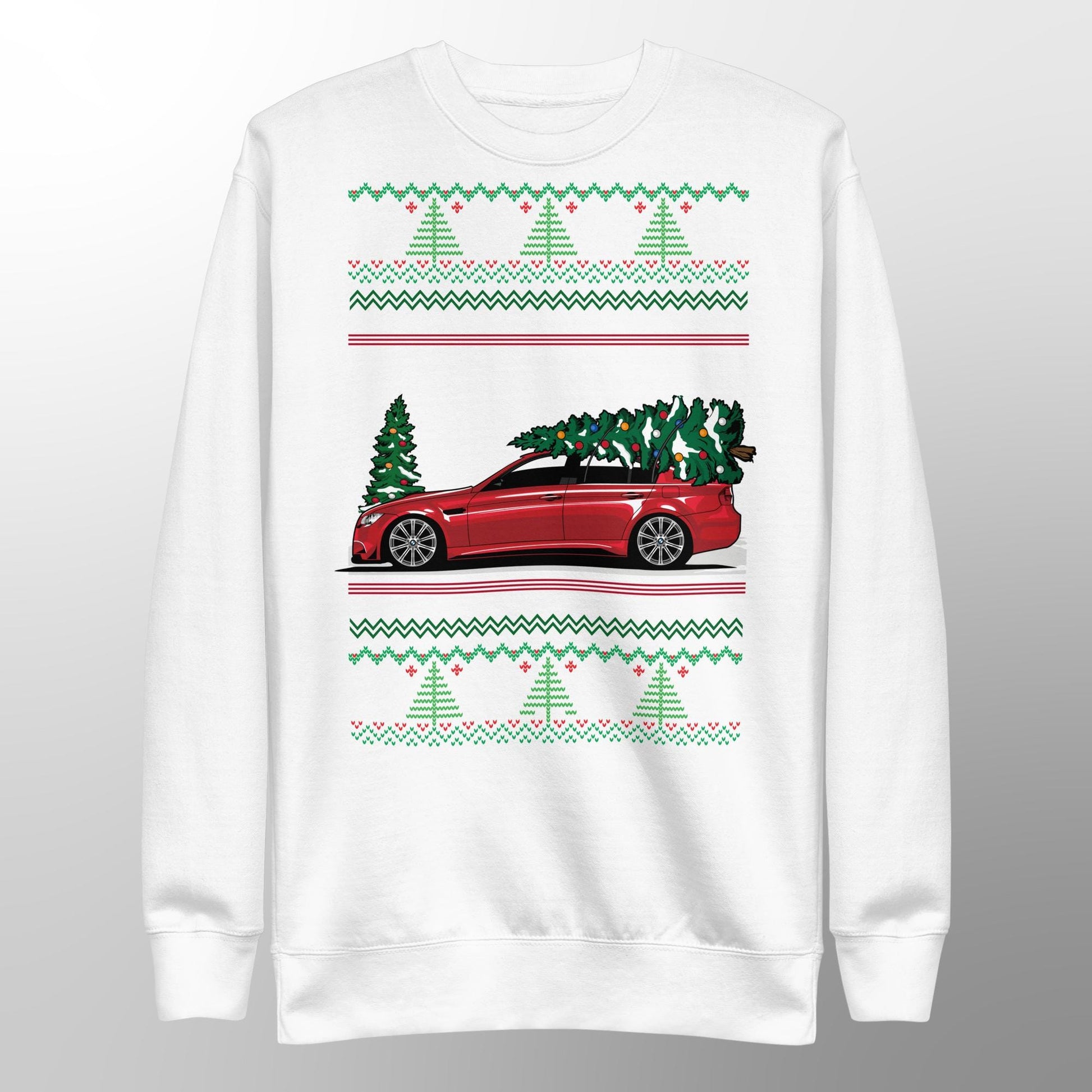 Ugly Christmas Sweater - BMW E90 M3 - Ugly Xmas Sweater - Car Guy Holiday Gift, Funny Christmas Gift, BMW Gift - M5 M3 - JDM Hoodie