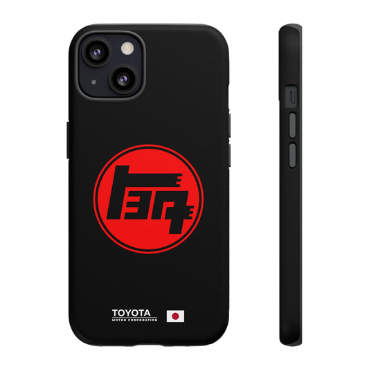 Custodia per iPhone con Logo Toyota TEQ - Stemma Auto d'Epoca, Design Giapponese Retro, Accessorio Cool, Copertura Unica con Eredità Automobilistica